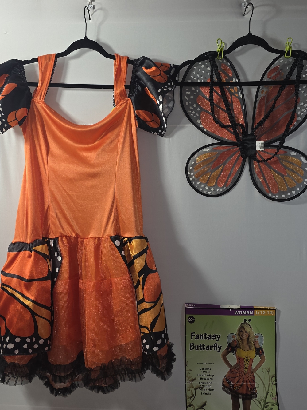 WOMEN'S Celebrate It Fantasy Butterfly Costume - Orange & Yellow - Picture 8 of 12